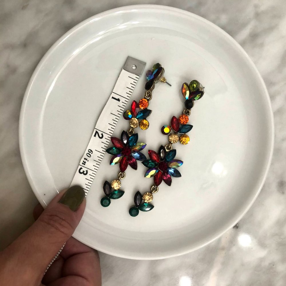 Multicolor Statement Earrings - Picture 5 of 5